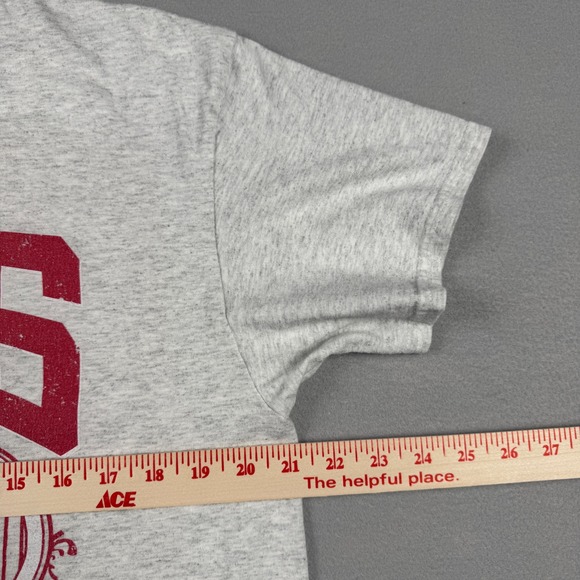 Vintage Cincinnati Reds MLB Graphic Cut Tag T-Shirt Mens Gray 1881 Tee L - Picture 5 of 7